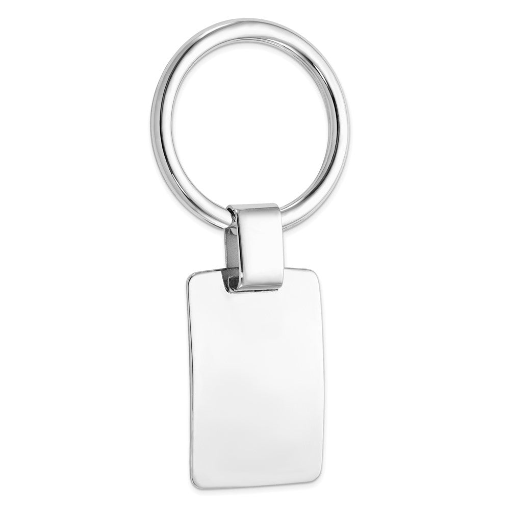 Sterling Silver Rhodium Plated Key Chain