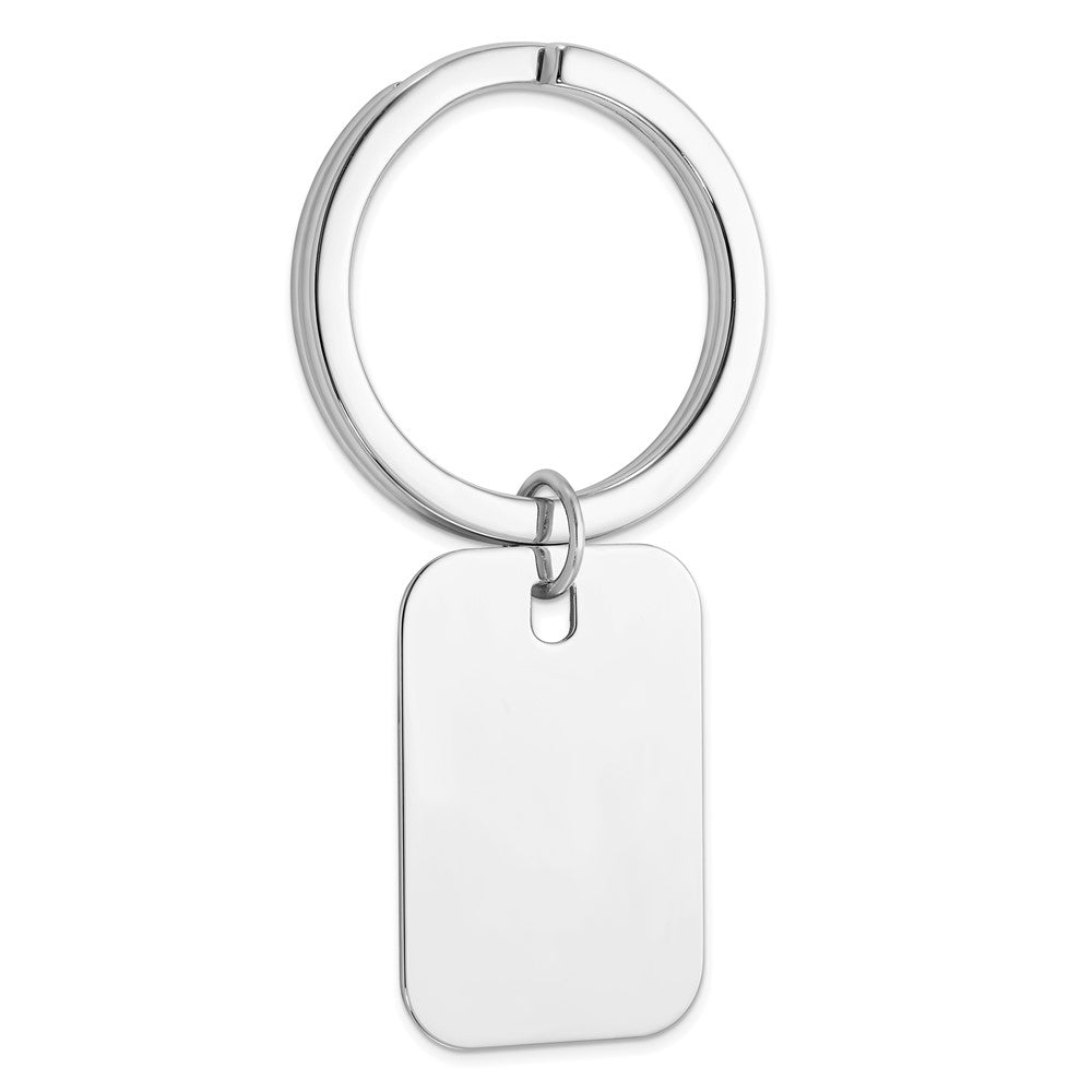 Sterling Silver Rhodium Plated Key Chain