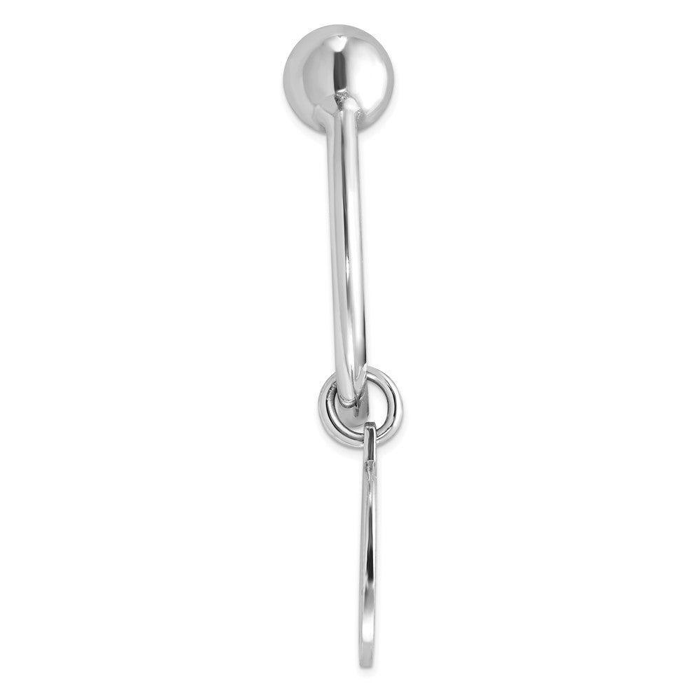 Sterling Silver Rhodium Plated Key Chain