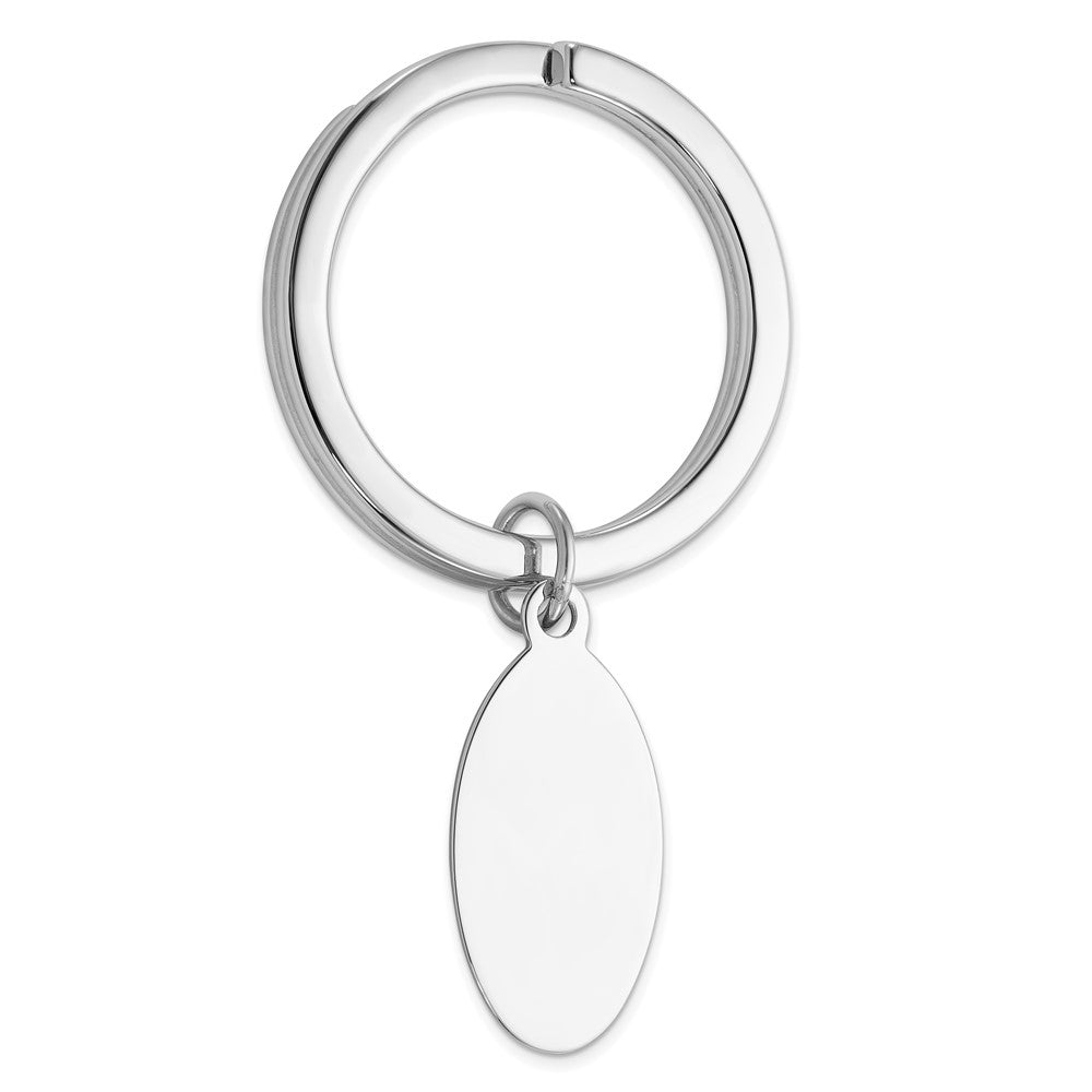 Sterling Silver Rhodium-plated Key Chain