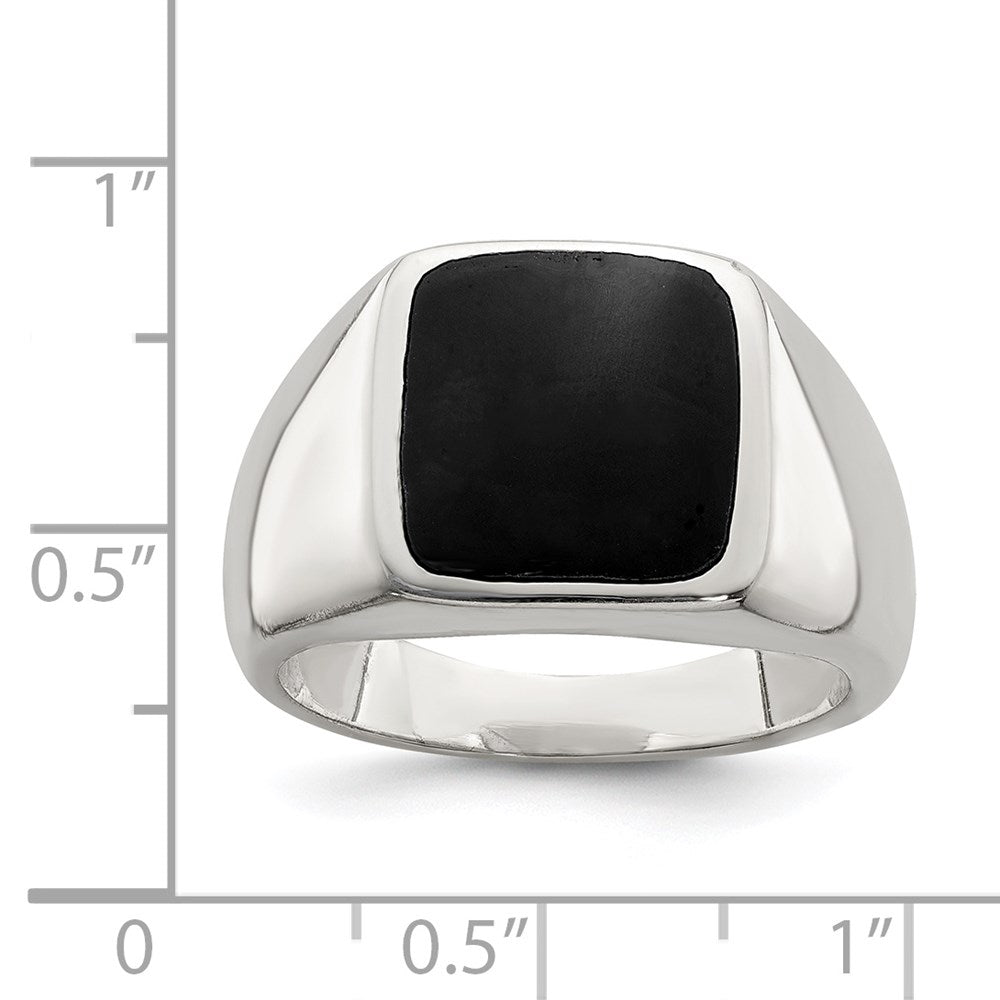 Sterling Silver Synthetic Stone Ring