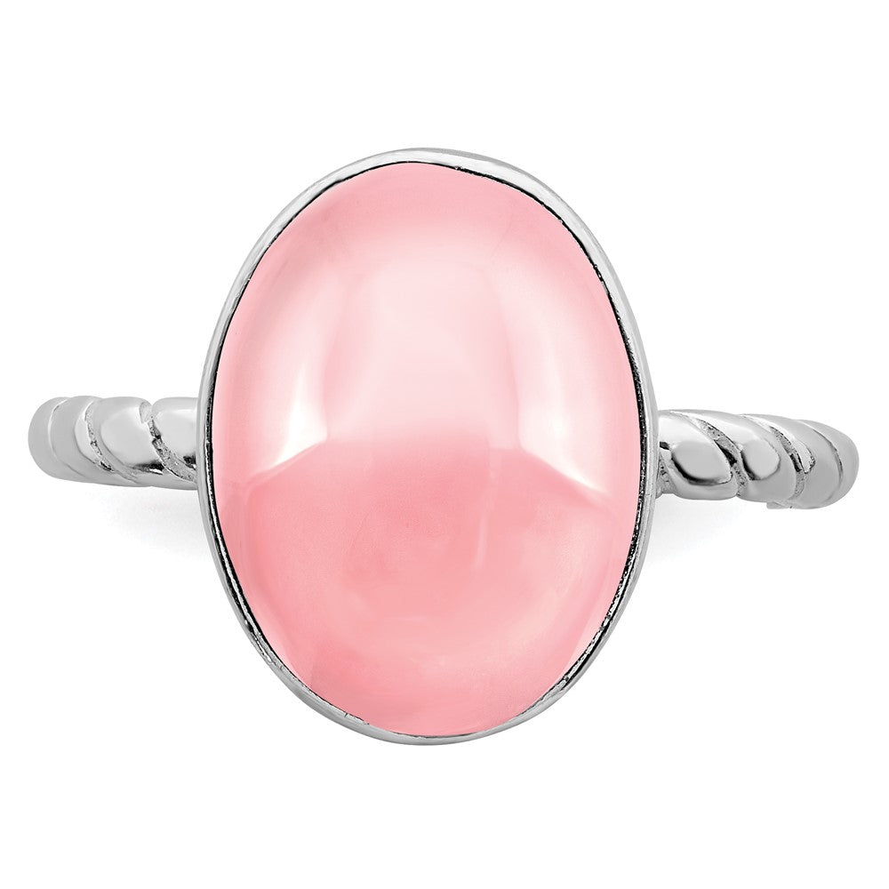 Sterling Silver Rose Quartz Ring