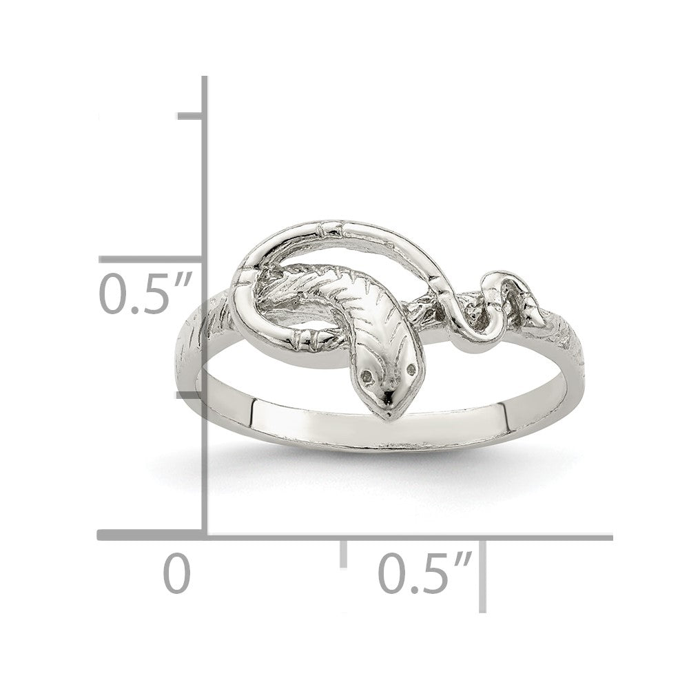 Sterling Silver Snake Ring