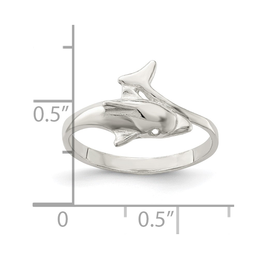 Sterling Silver Dolphin Ring