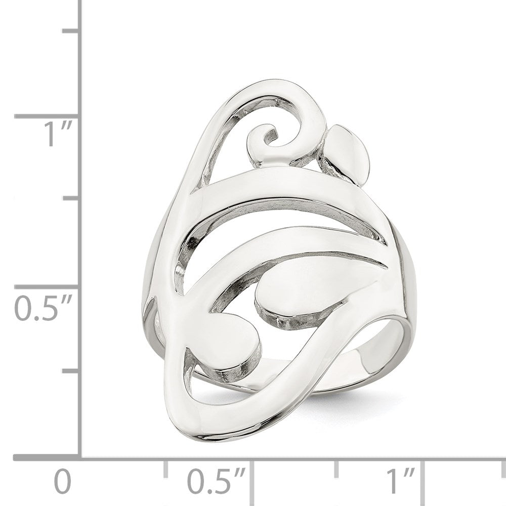 Sterling Silver Scroll Ring