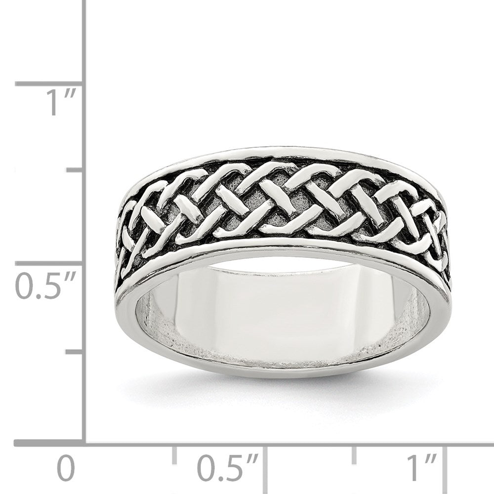 Sterling Silver Weave Design Ring