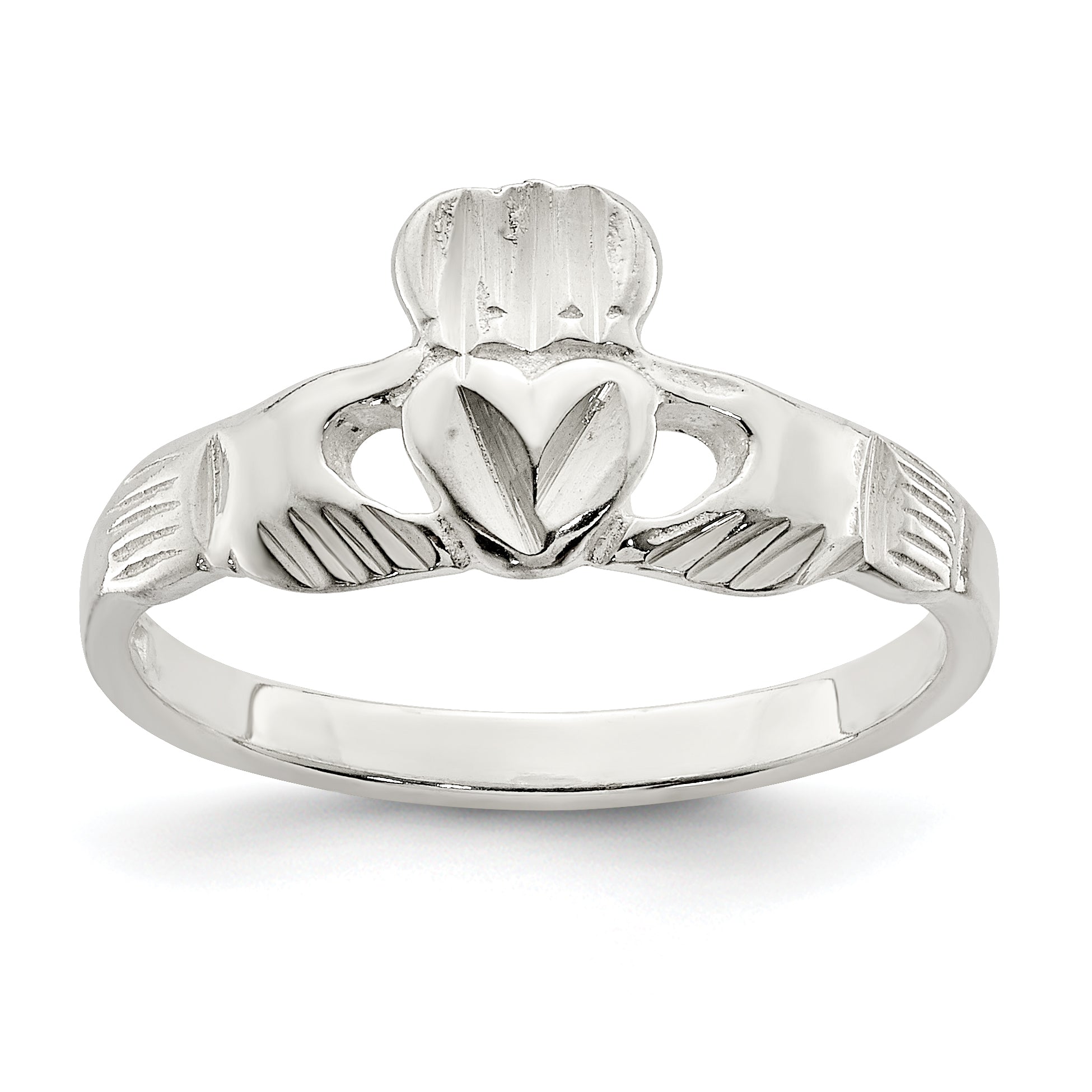 Sterling Silver Claddagh Ring QR233