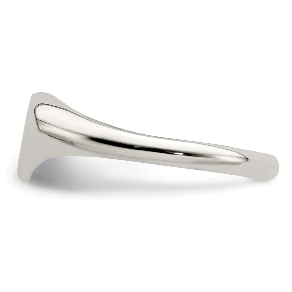 Sterling Silver Heart Signet Ring