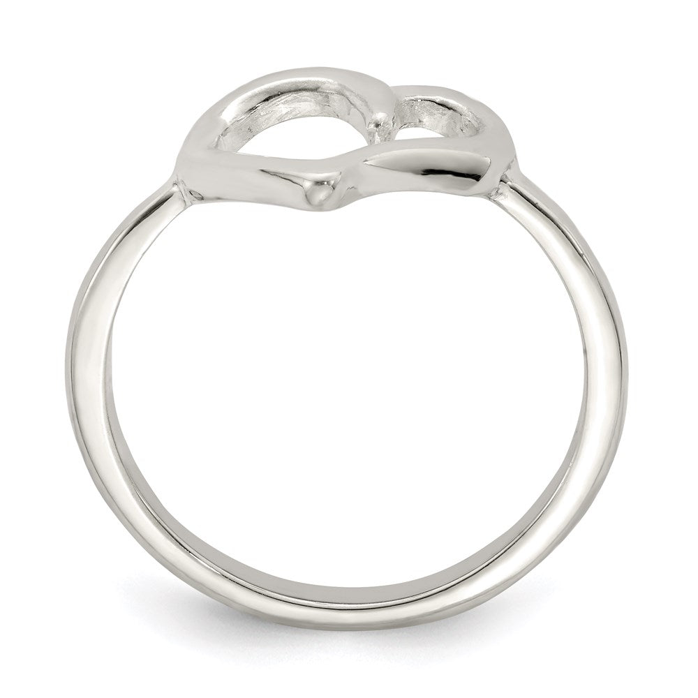 Sterling Silver Polished Heart Ring