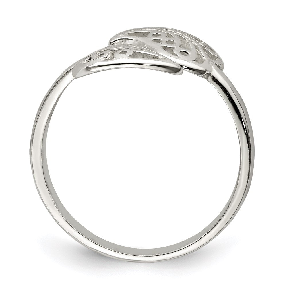 Sterling Silver Polished Filigree Ring