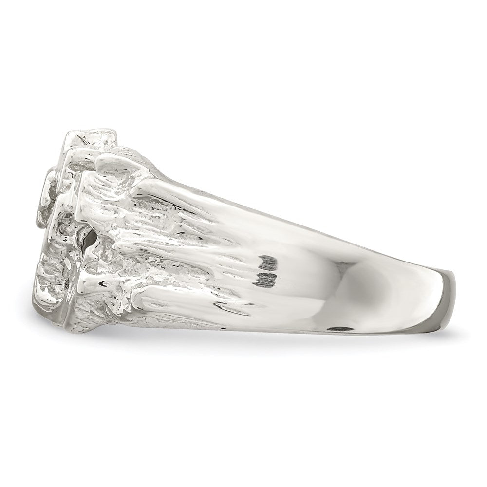 Sterling Silver Men's Nugget Ring