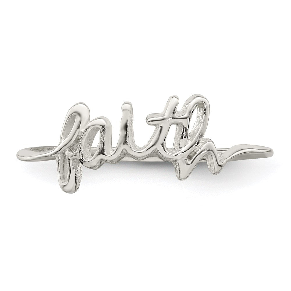 Sterling Silver Faith Ring