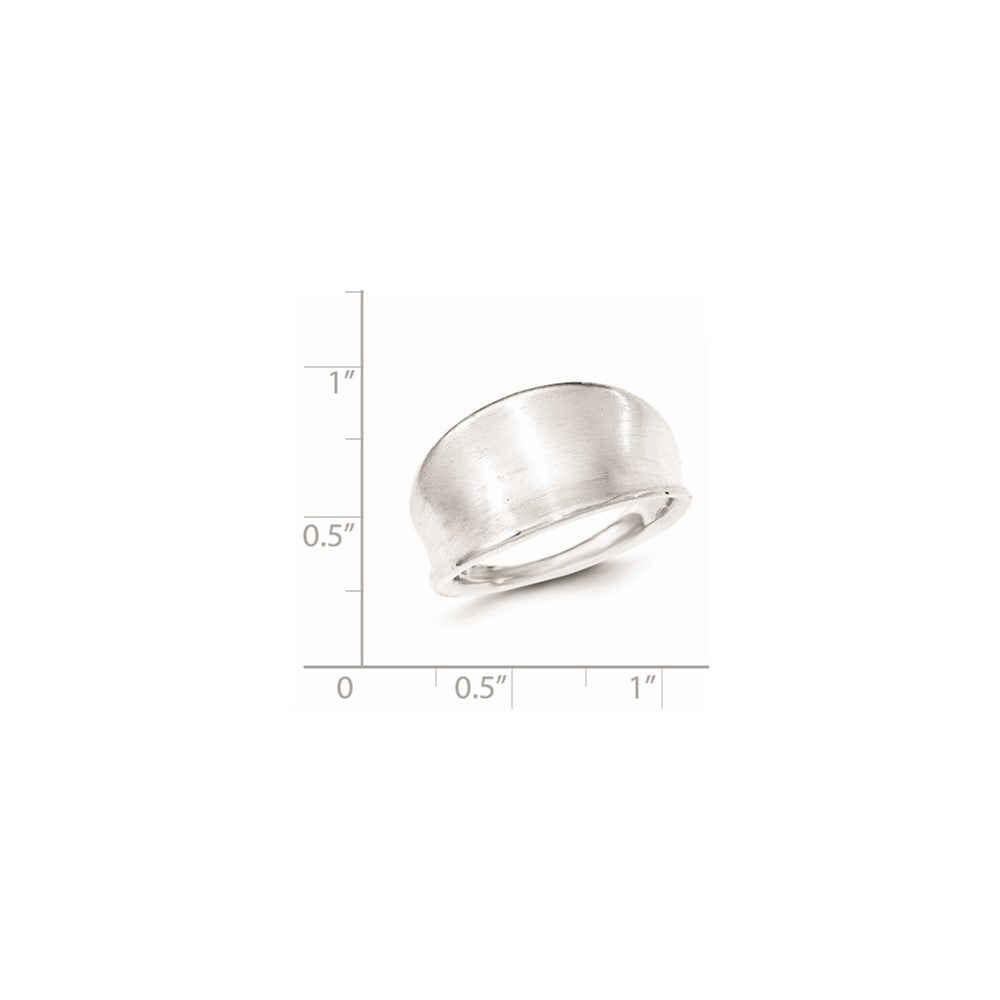 Sterling Silver Polished & Satin Groove Ring