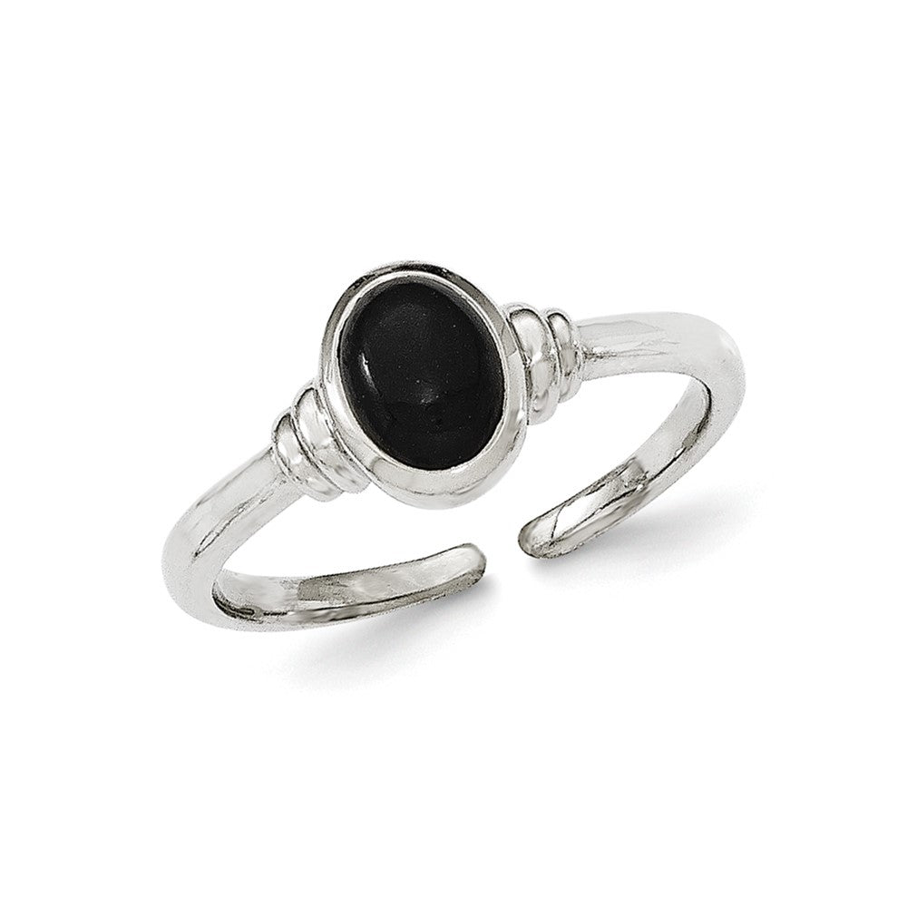 Sterling Silver Black Agate Ring