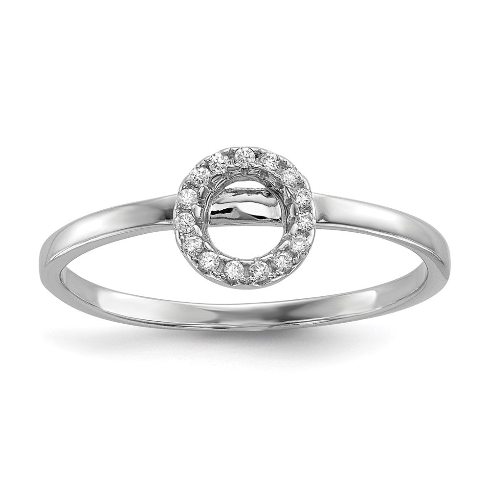 Sterling Silver Rhodium-plated CZ X & O 2-Ring Set