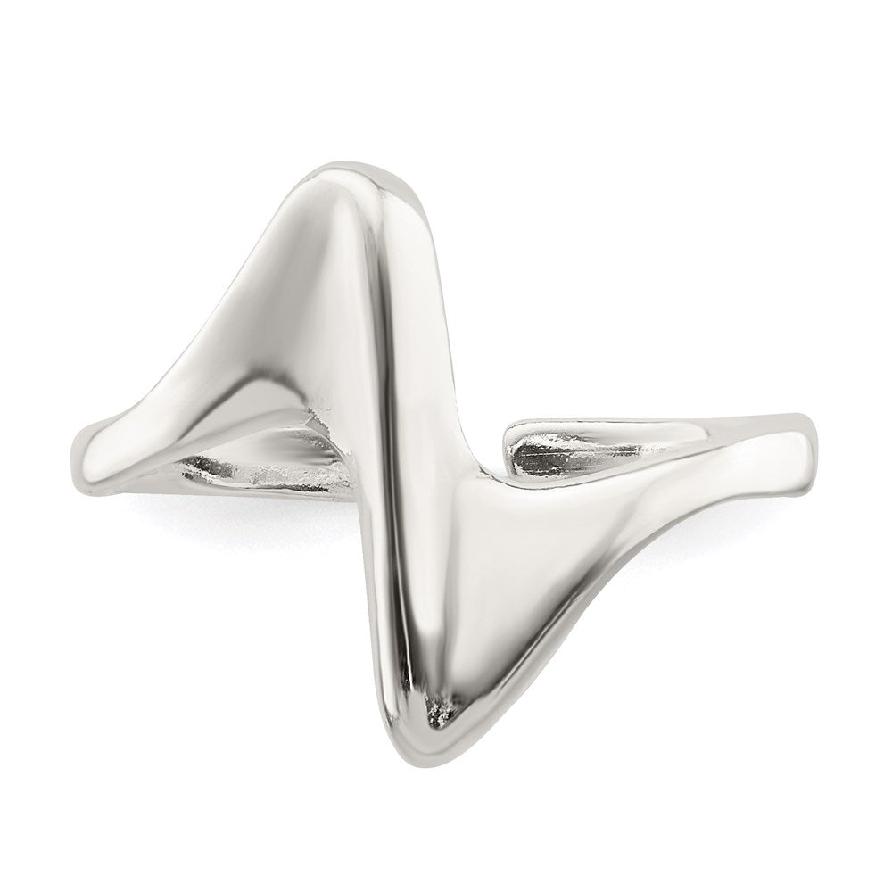 Sterling Silver Adjustable Polished Toe Ring