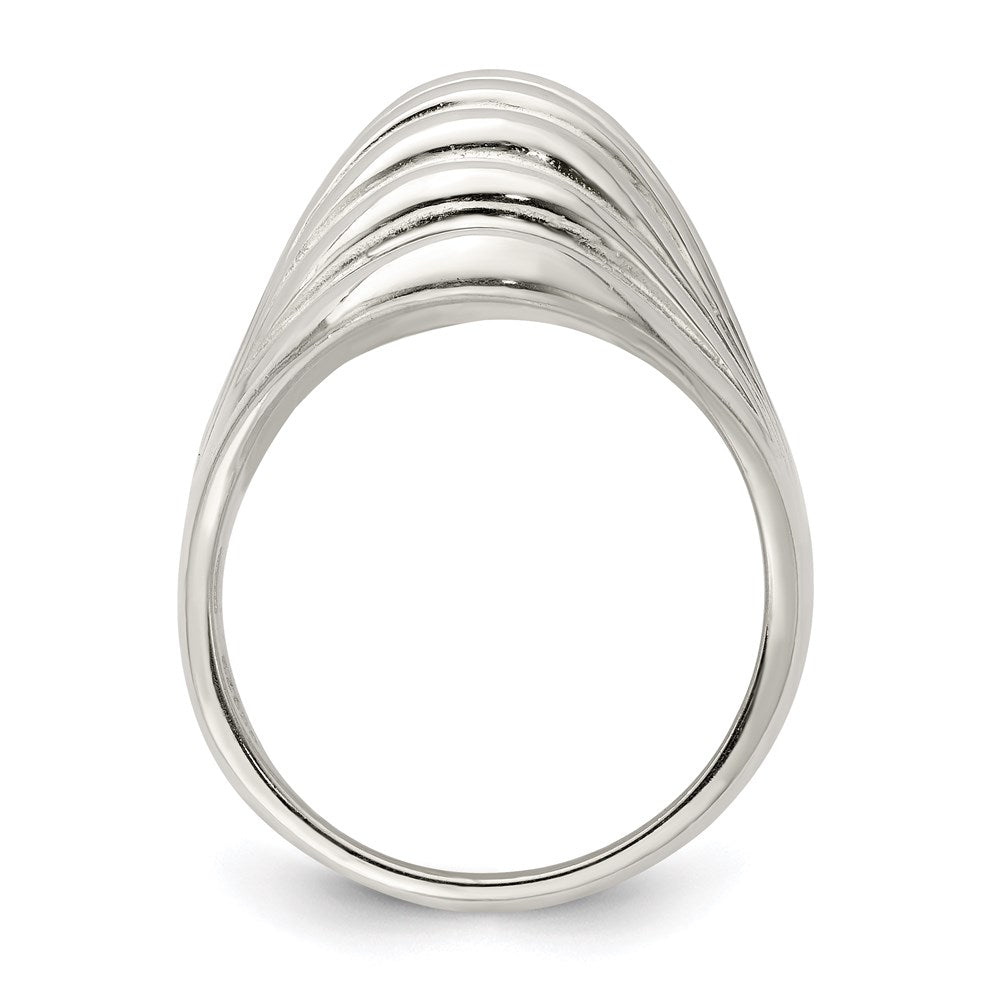 Sterling Silver Solid Domed Ring