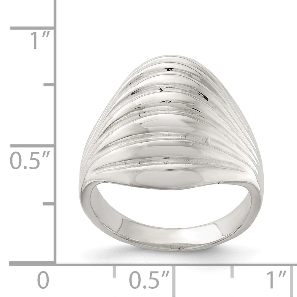 Sterling Silver Solid Domed Ring