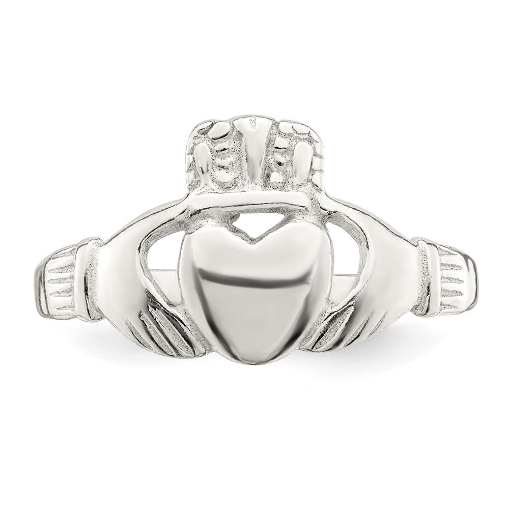 Sterling Silver Solid Claddagh Ring