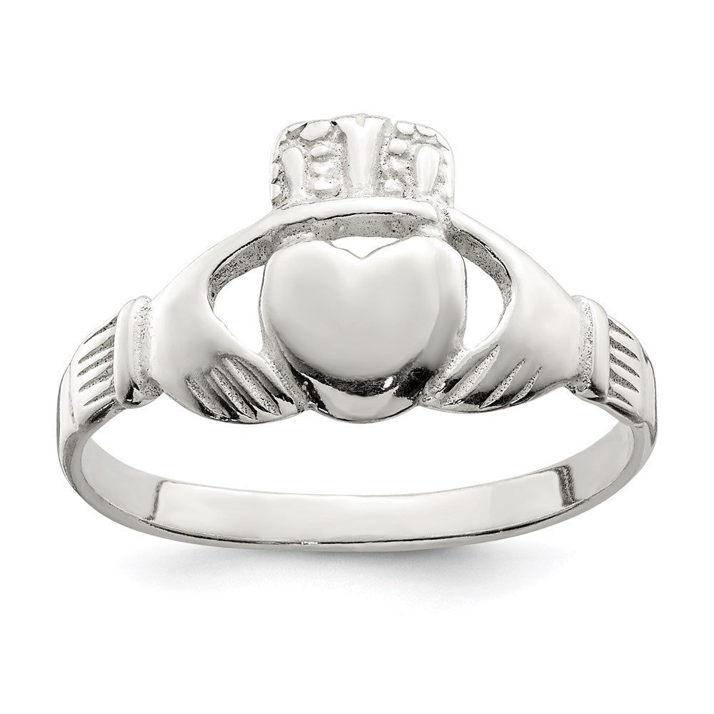 Sterling Silver Solid Claddagh Ring