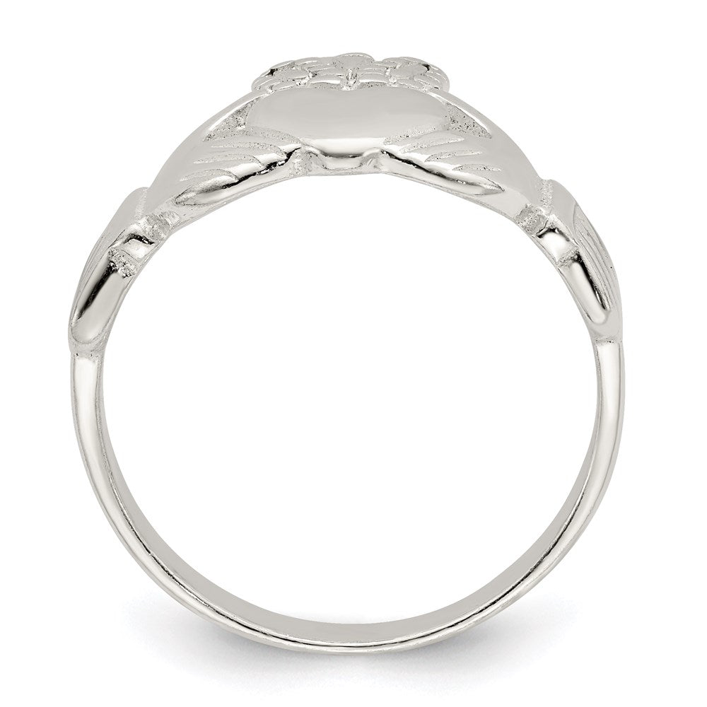 Sterling Silver Solid Claddagh Ring