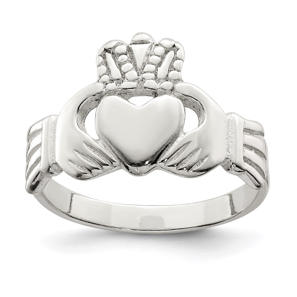 Sterling Silver Solid Claddagh Ring