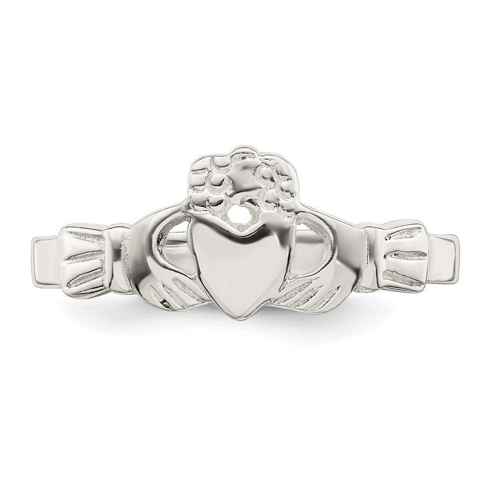 Sterling Silver Solid Claddagh Ring