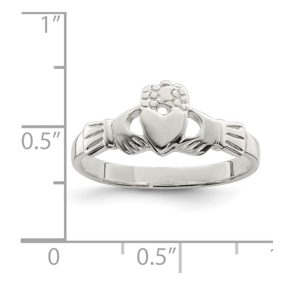 Sterling Silver Solid Claddagh Ring