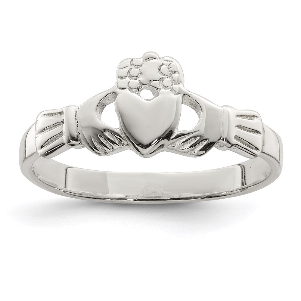 Sterling Silver Solid Claddagh Ring