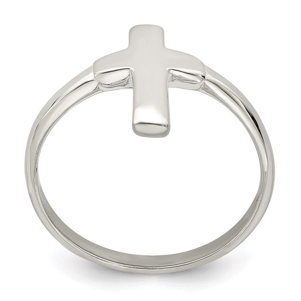 Sterling Silver Solid Cross Ring