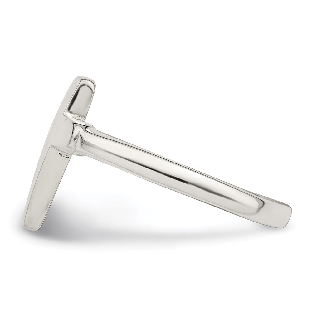 Sterling Silver Solid Cross Ring