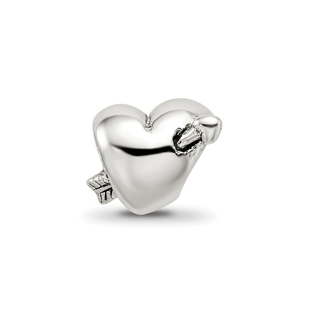 Sterling Silver Reflections Kids Heart with Arrow Bead