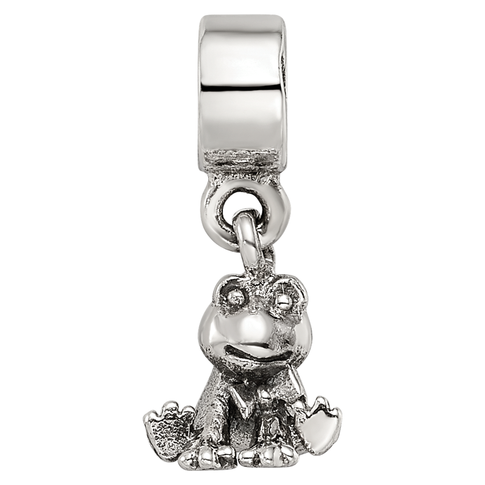 Kids Collection Sterling Silver Frog Dangle Reflections Bead