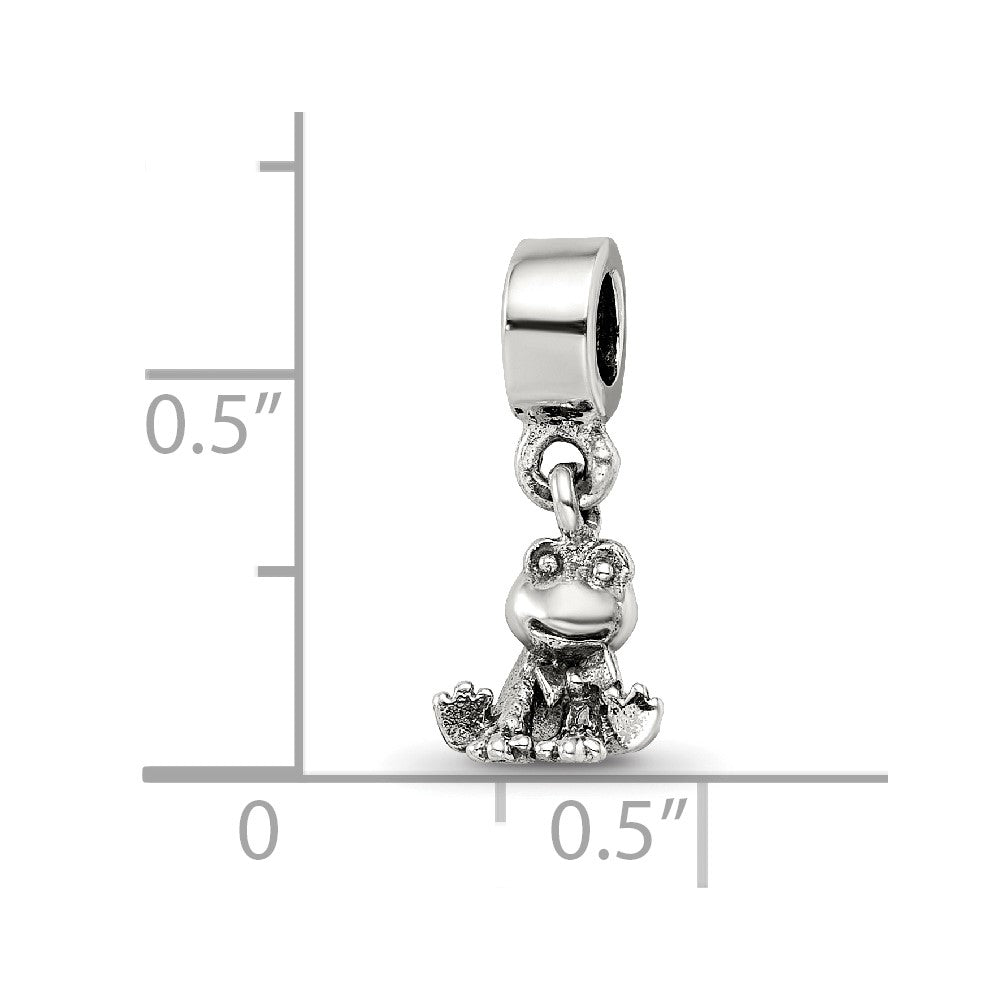 Kids Collection Sterling Silver Frog Dangle Reflections Bead