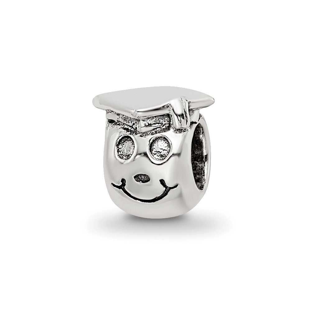 Sterling Silver Reflections Kids Happy Graduate Bead