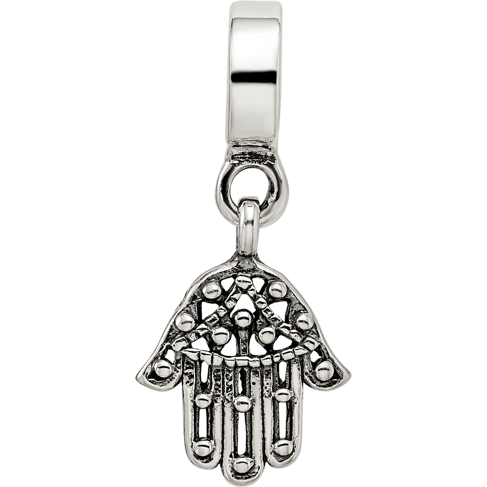 Sterling Silver Reflections Hamsa/Chamseh Dangle Bead