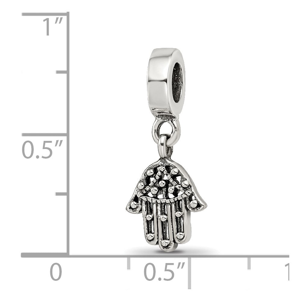 Sterling Silver Reflections Hamsa/Chamseh Dangle Bead