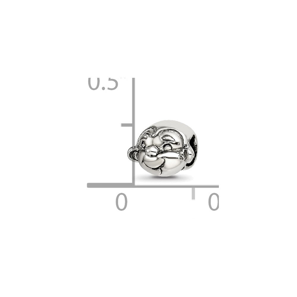 Sterling Silver Reflections Kids Monkey Bead