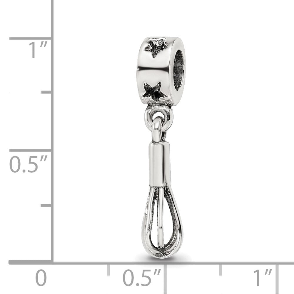 Sterling Silver Reflections Whisk Dangle Bead