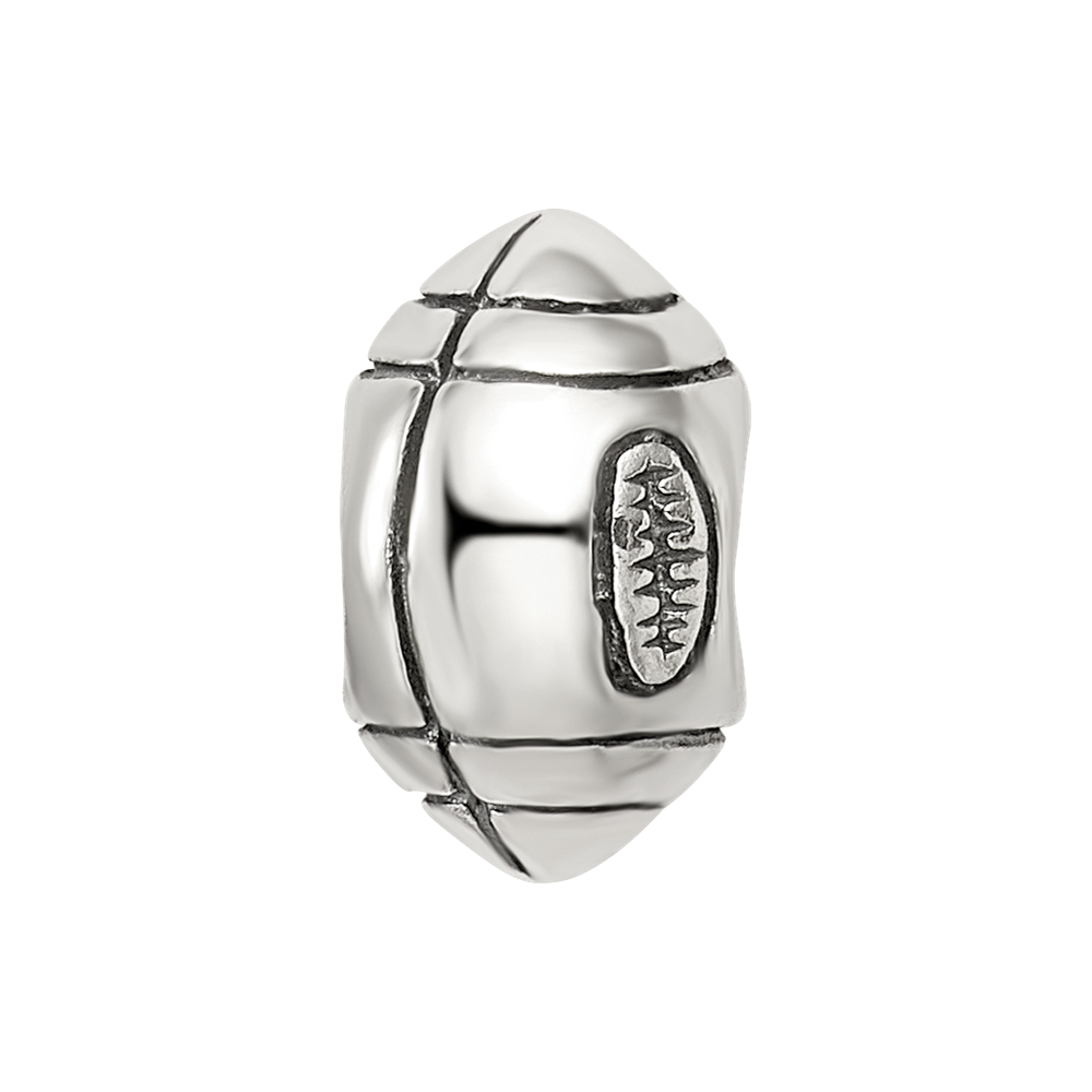 Sterling Silver Reflections Football Bead