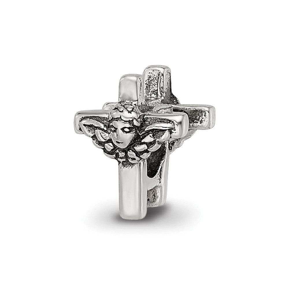 Sterling Silver Reflections Kids Angel Cross Bead