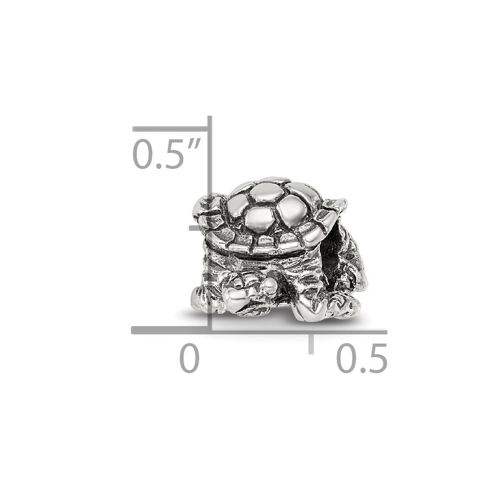 Sterling Silver Reflections Turtle Bead