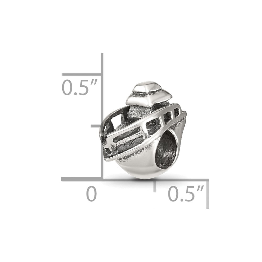 Sterling Silver Reflections Boat Bead