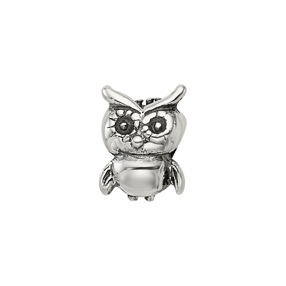 Sterling Silver Reflections Kids Owl Bead