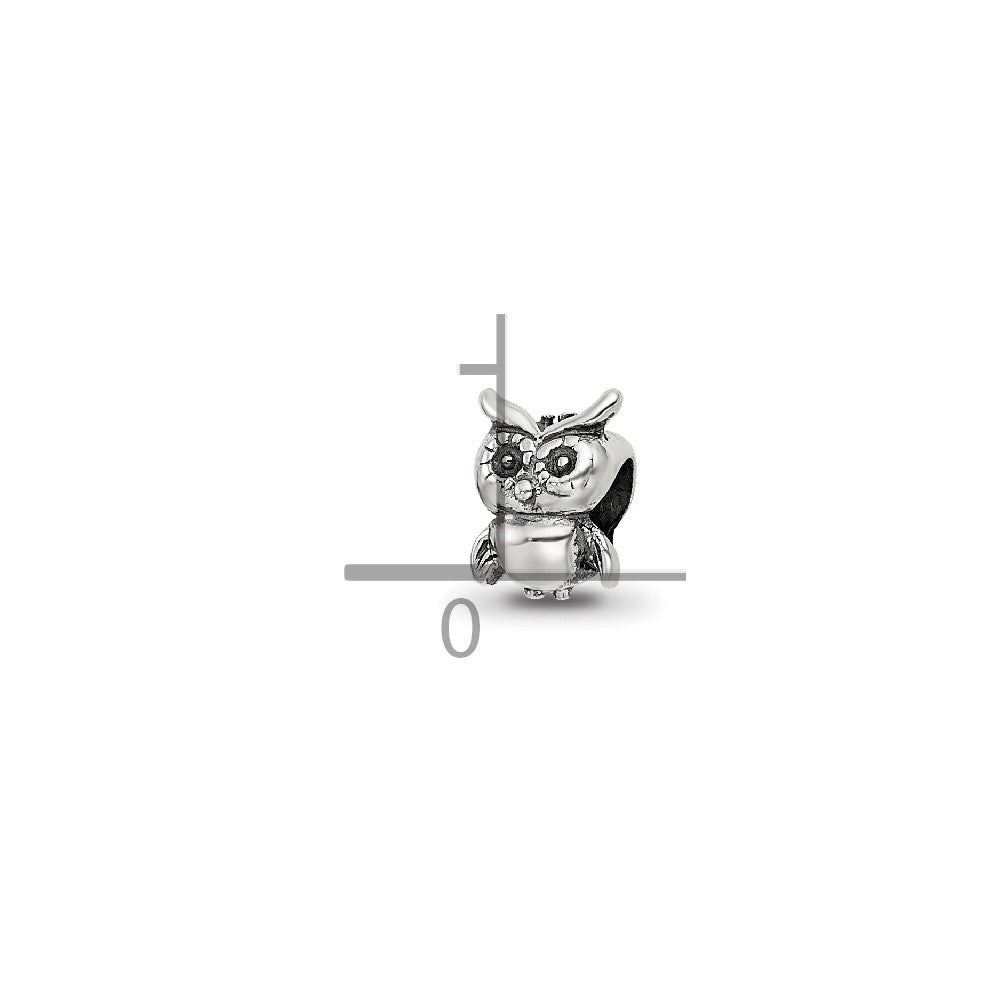 Sterling Silver Reflections Kids Owl Bead