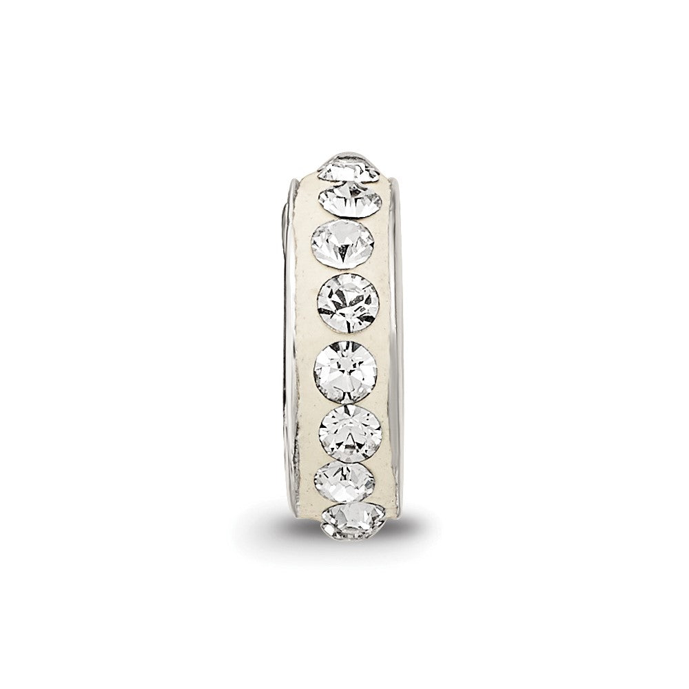 Sterling Silver Reflections April Single Row Preciosa Crystal Bead