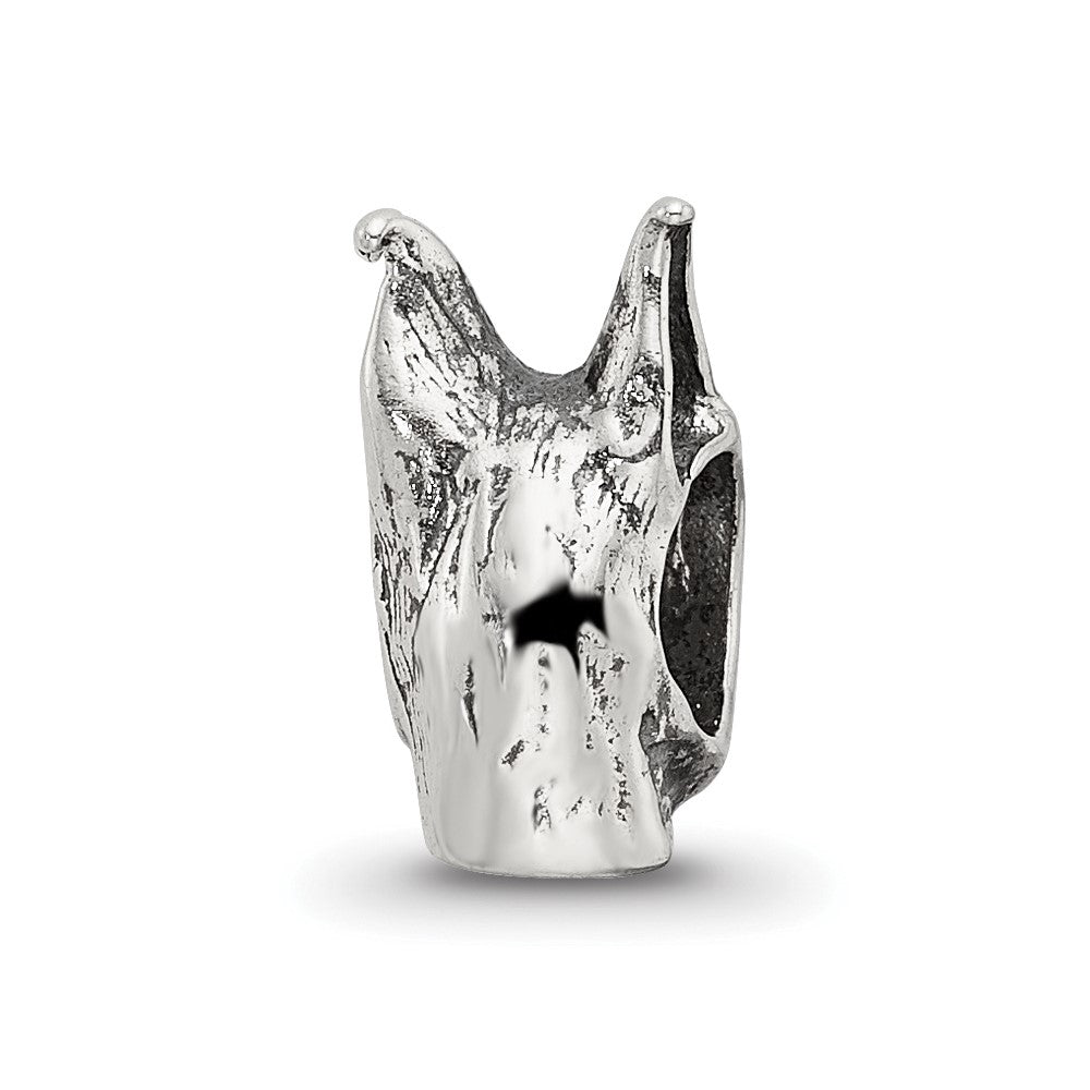 Sterling Silver Reflections Doberman Pinscher Head Bead