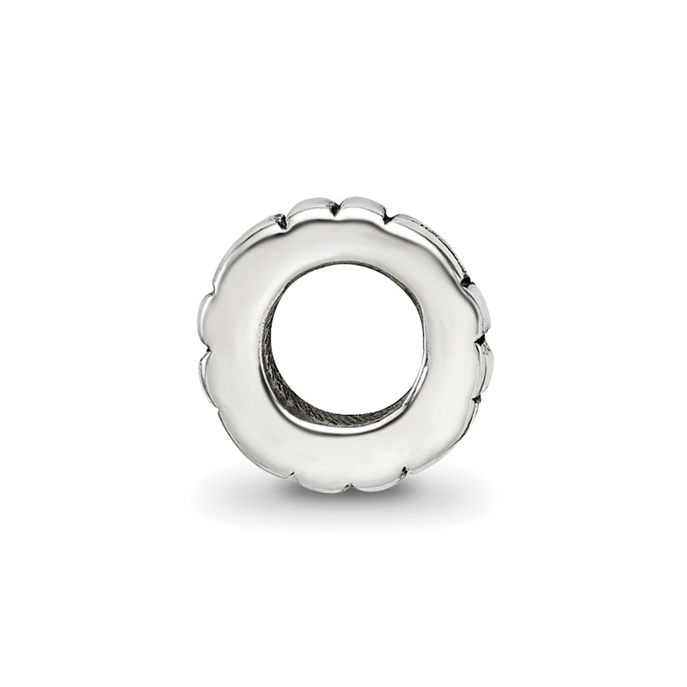 Sterling Silver Reflections Notched Spacer Bead