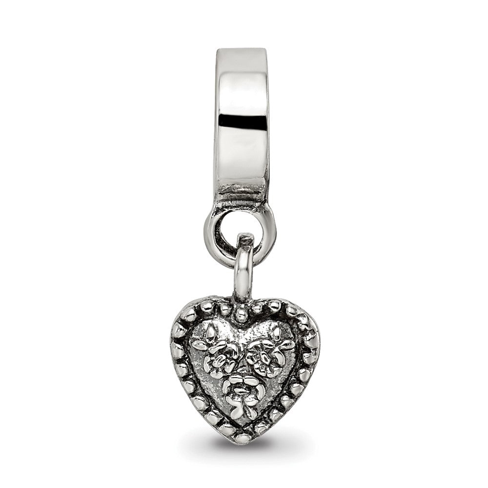 Sterling Silver Reflections Heart Dangle Bead