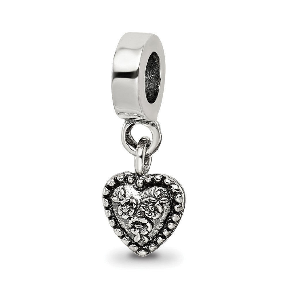 Sterling Silver Reflections Heart Dangle Bead